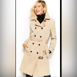 NWOT Calvin Klein Trench Coat 3/4 length. Double breasted with belt and lined.